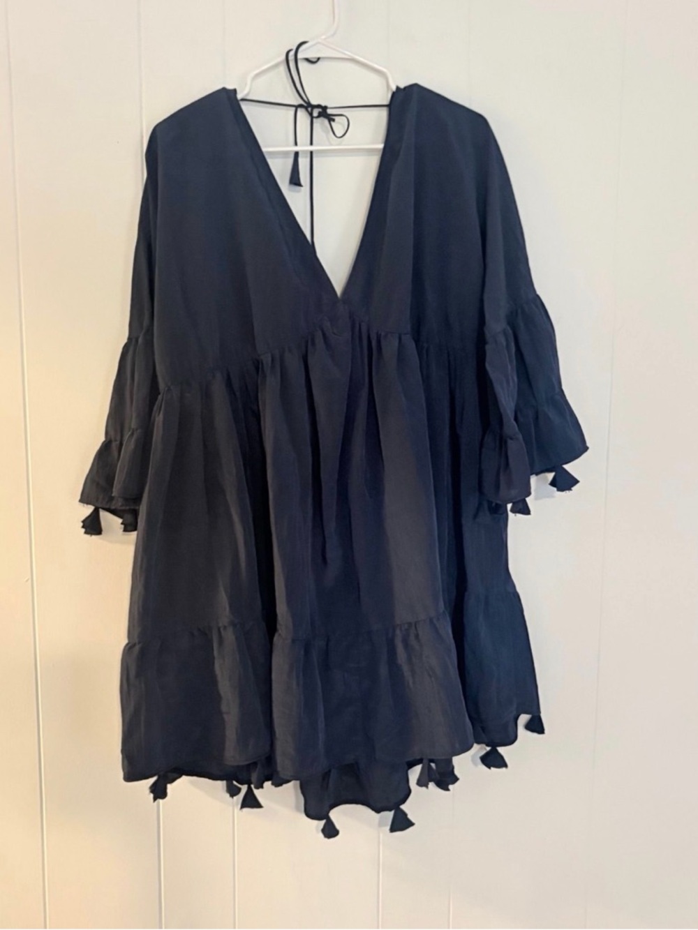 Misa Mahtab Bell Sleeve Babydoll Dress with Tassels 🦋 - Picture 3 of 8